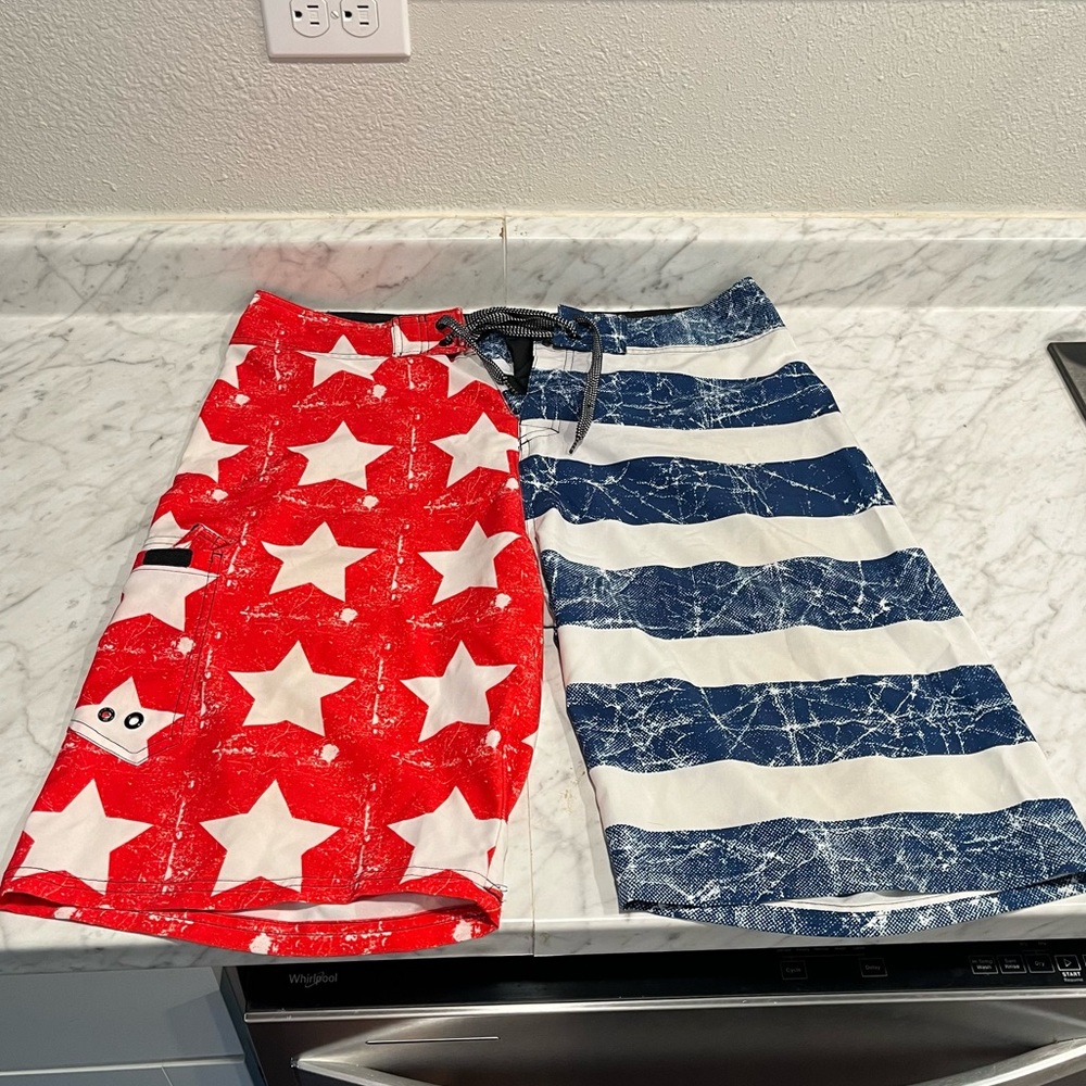 Men’s American Flag Board Shorts